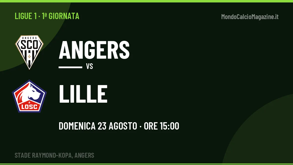 Pronostico Angers Lille: quote, precedenti e come arrivano le due squadre