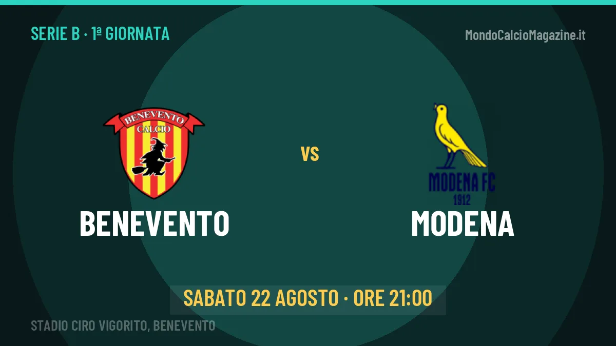 Benevento-Modena: pronostico, quote e dove vedere il match in diretta