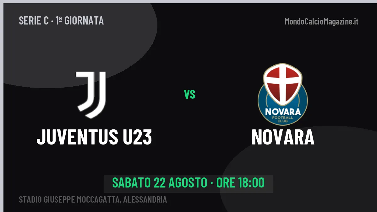 Juventus U23-Novara: pronostico, quote e dove vedere il match in diretta