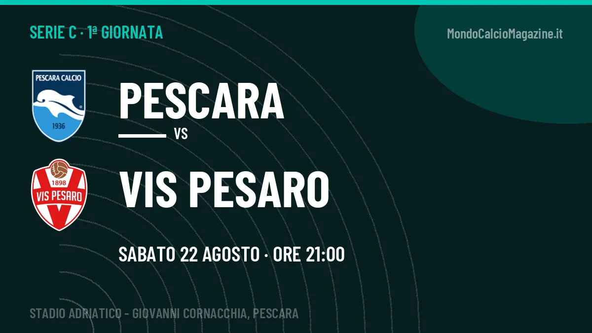 Probabili formazioni Pescara Vis Pesaro: chi gioca, quote e pronostico