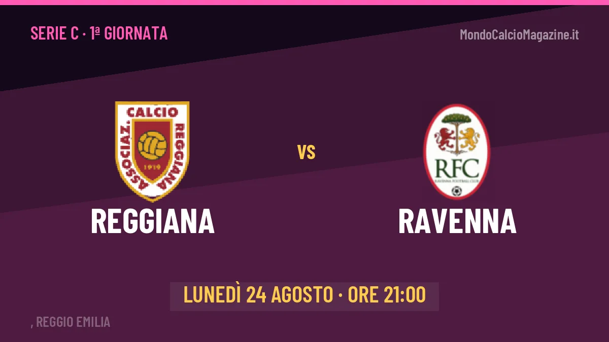 Reggiana-Ravenna in TV: a che ora si gioca, dove vederla e probabili formazioni
