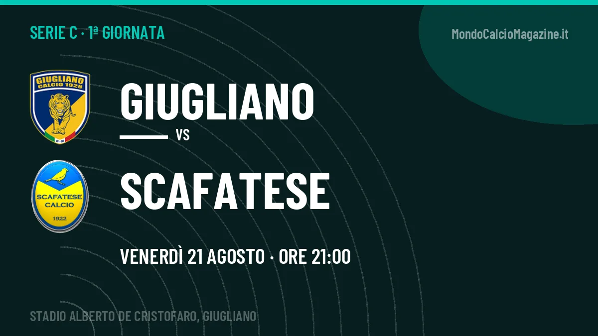 Probabili formazioni Giugliano Scafatese: chi gioca, quote e pronostico