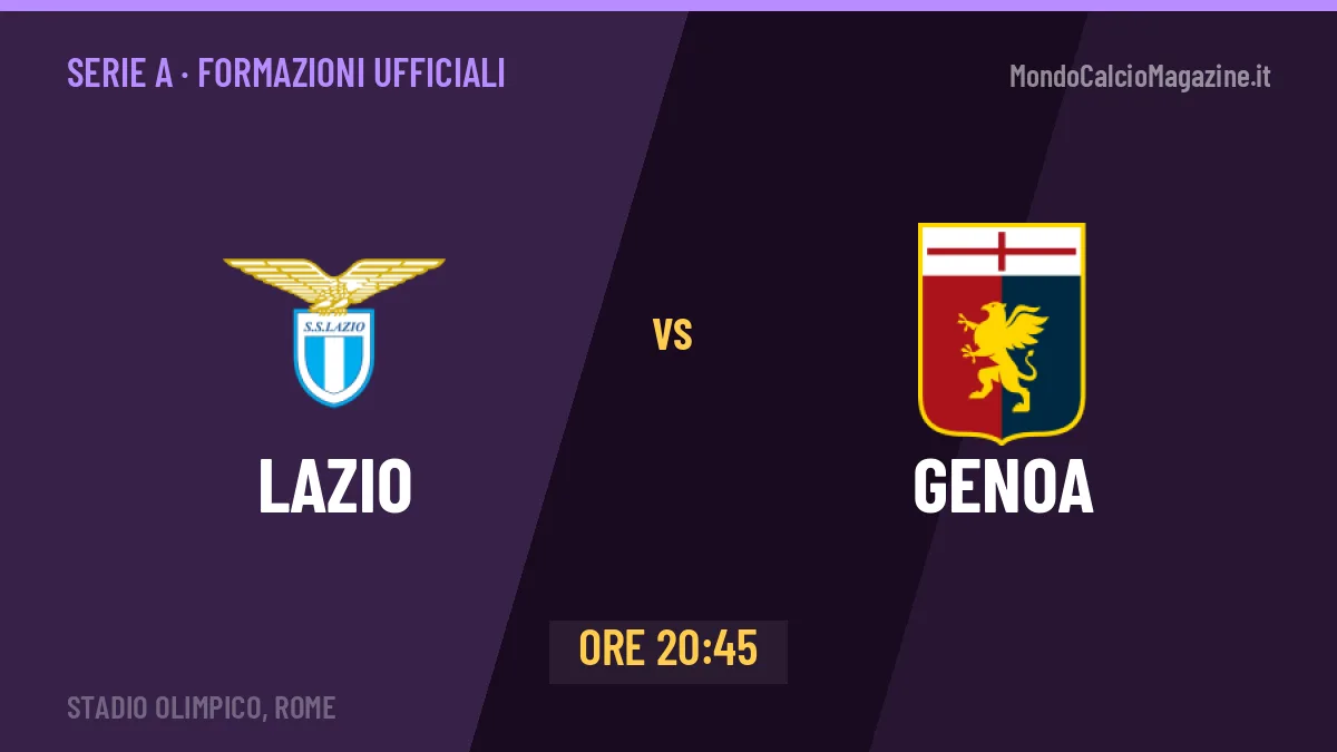 Lazio-Genoa: probabili formazioni, formazioni ufficiali e diretta
