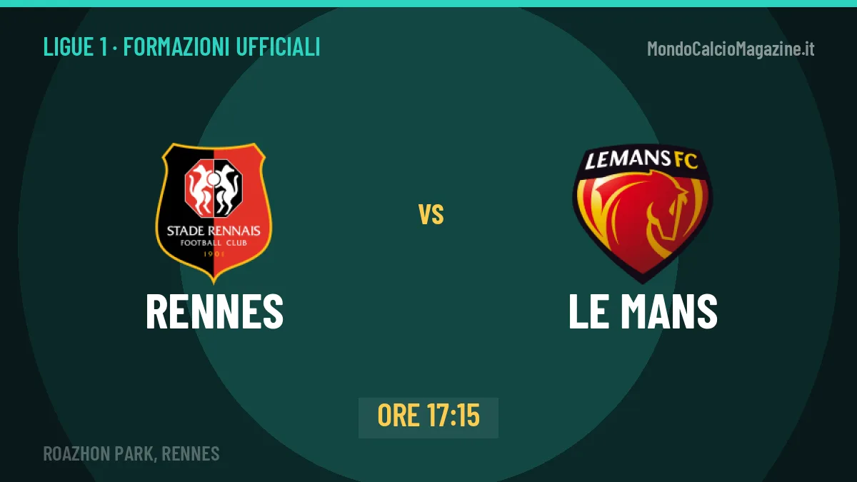 Rennes-Le Mans: le formazioni ufficiali e dove vedere la partita