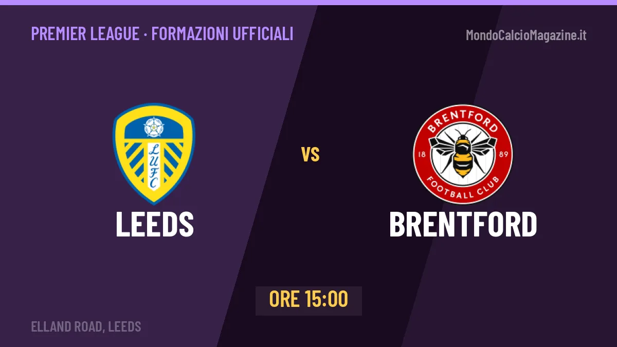 Leeds-Brentford: probabili formazioni, formazioni ufficiali e diretta