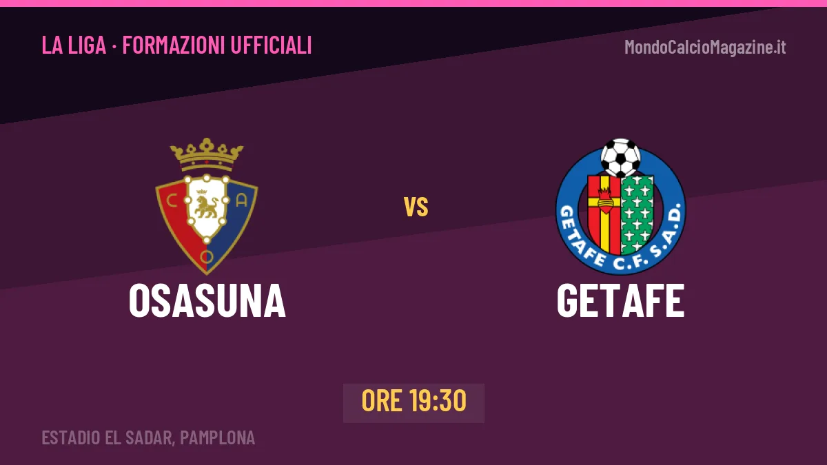 Osasuna-Getafe: probabili formazioni, formazioni ufficiali e diretta