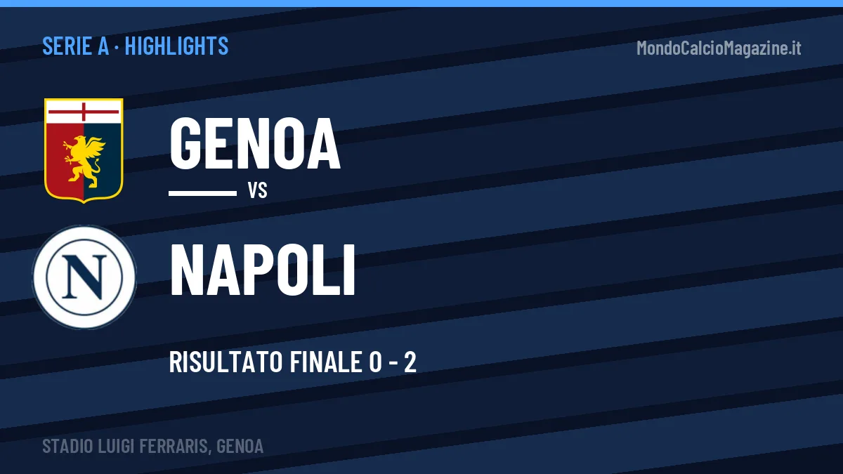 Video Genoa-Napoli: highlights e gol della partita di Serie A