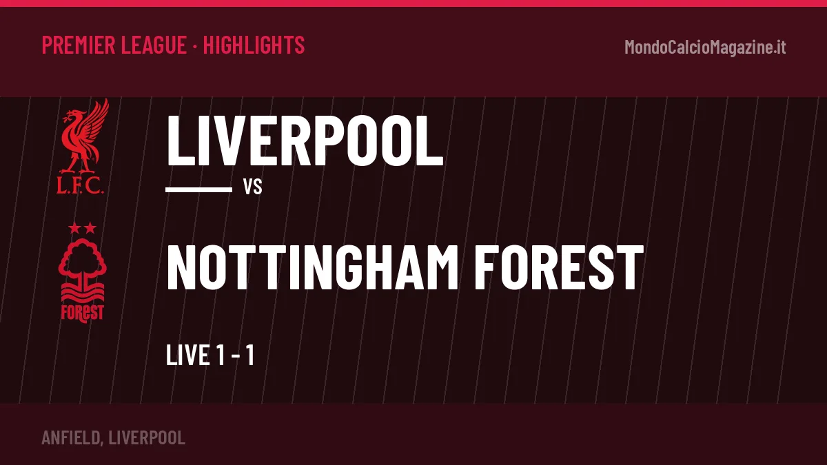 Highlights Premier League: Liverpool-Nottingham Forest in video