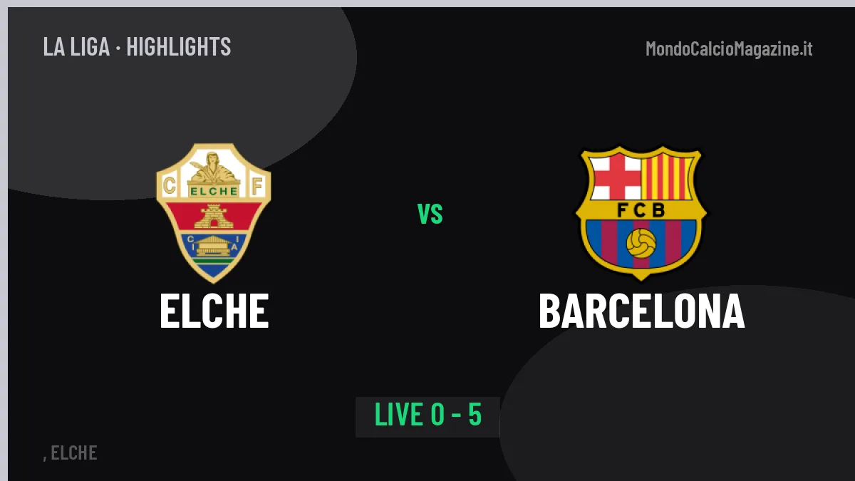 Elche-Barcelona, gli highlights: tutti i gol in video