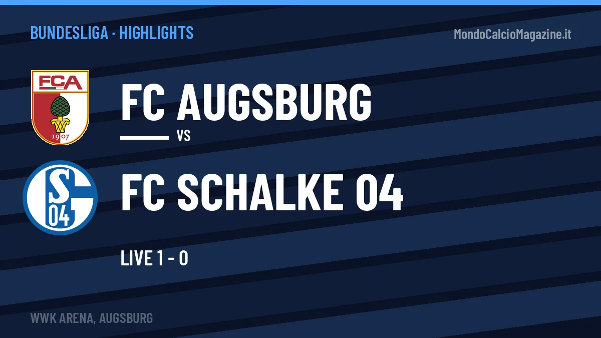 Rivedi FC Augsburg-FC Schalke 04: highlights, gol e momenti chiave della partita