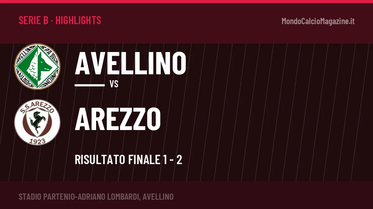 Rivedi Avellino-Arezzo: highlights, gol e momenti chiave della partita
