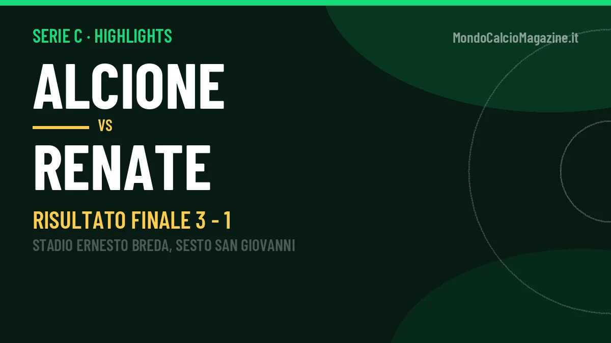 Video Alcione-Renate: highlights e gol della partita di Serie C