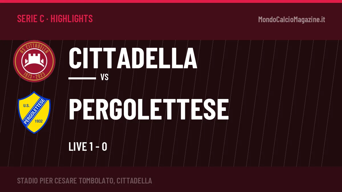 Gol e highlights di Cittadella-Pergolettese: guarda la sintesi