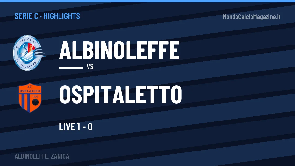 Highlights Albinoleffe-Ospitaletto: gol e sintesi della partita