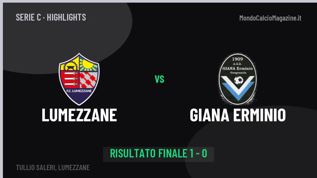 Lumezzane-Giana Erminio highlights: video, marcatori e statistiche
