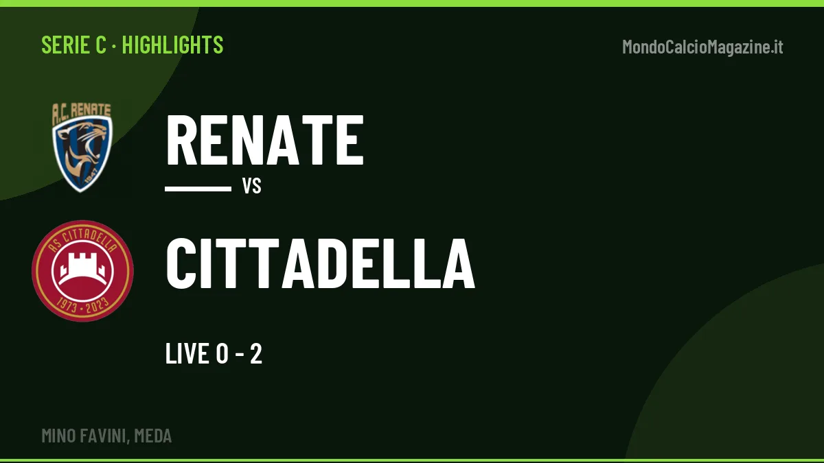 Rivedi Renate-Cittadella: highlights, gol e momenti chiave della partita