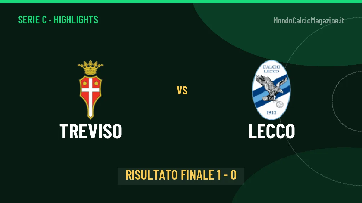 Treviso-Lecco, sintesi e gol: gli highlights di Serie C