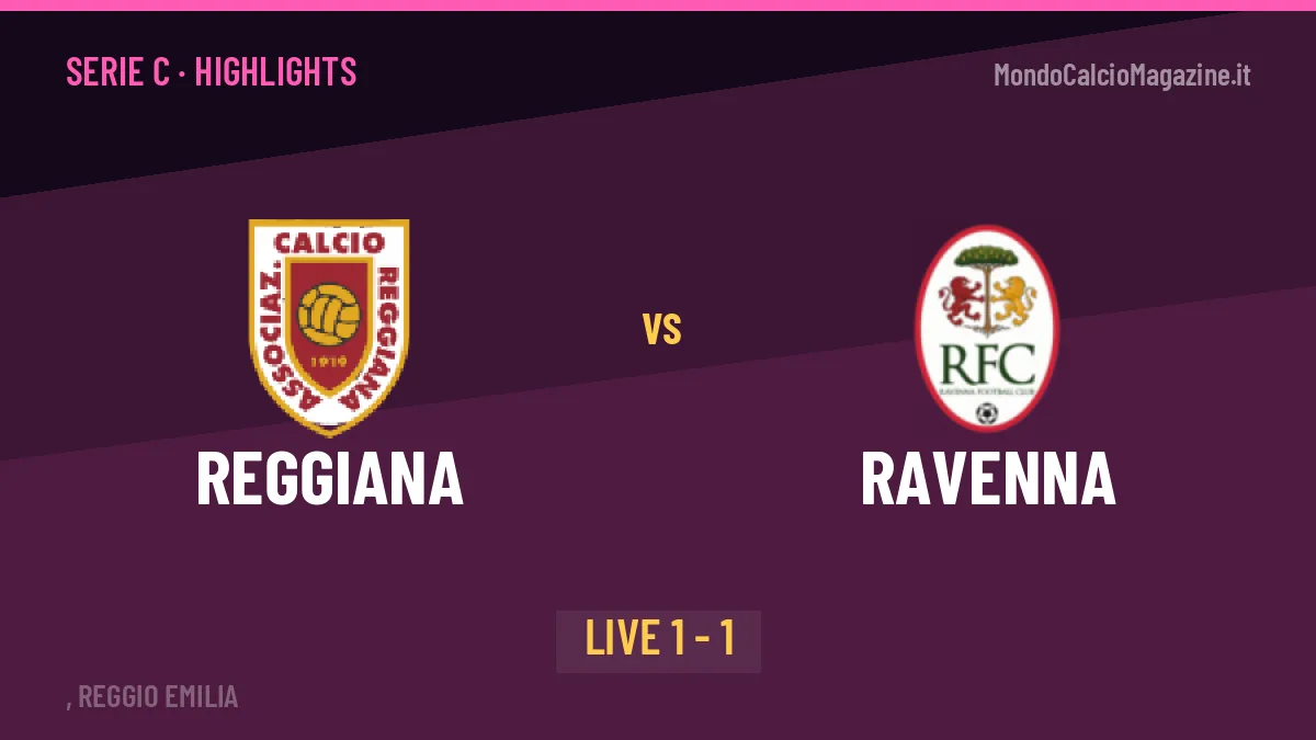Reggiana-Ravenna highlights: video, marcatori e statistiche
