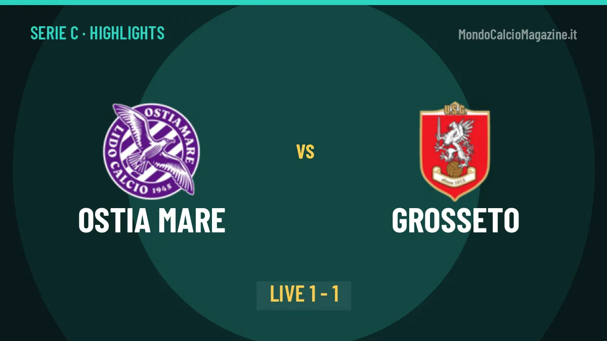 Ostia Mare-Grosseto: highlights, video, azioni e gol del match