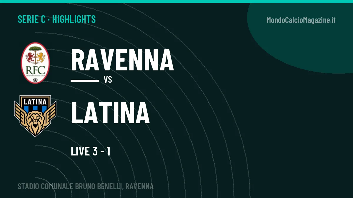 Video Ravenna-Latina: highlights e gol della partita di Serie C