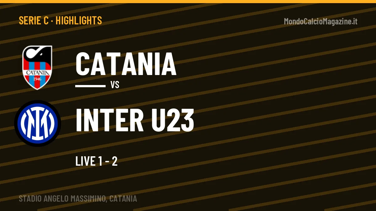 Highlights Serie C: Catania-Inter U23 in video