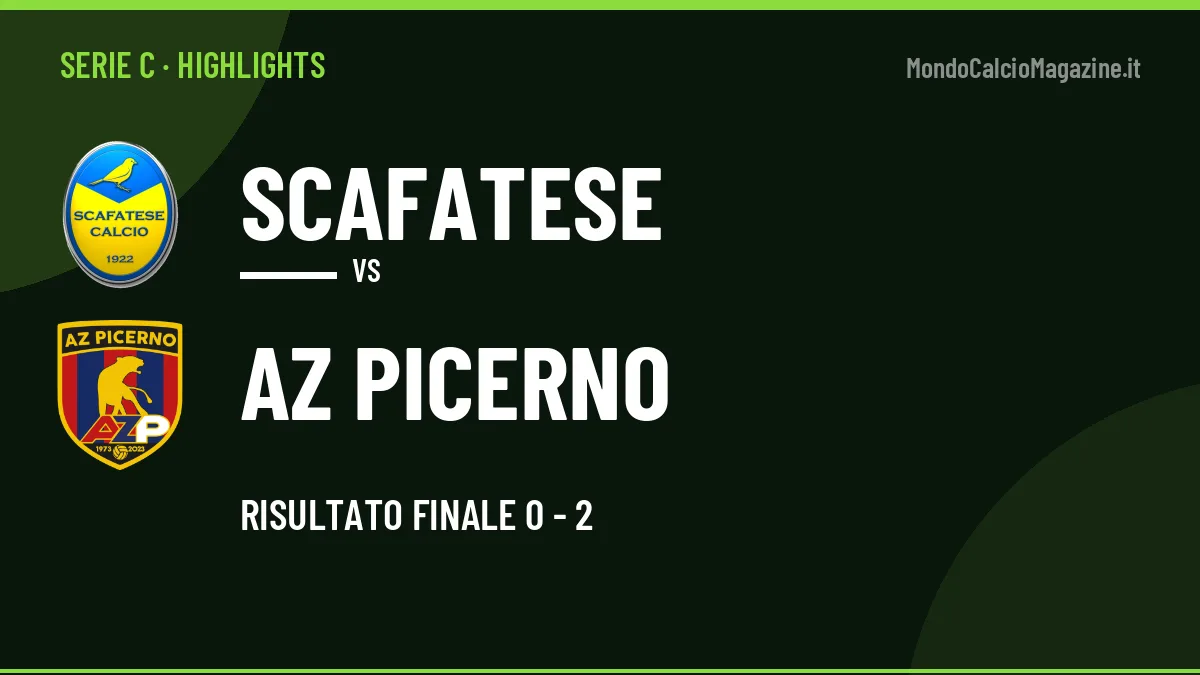 Highlights Scafatese-AZ Picerno: gol e sintesi della partita (0-2)