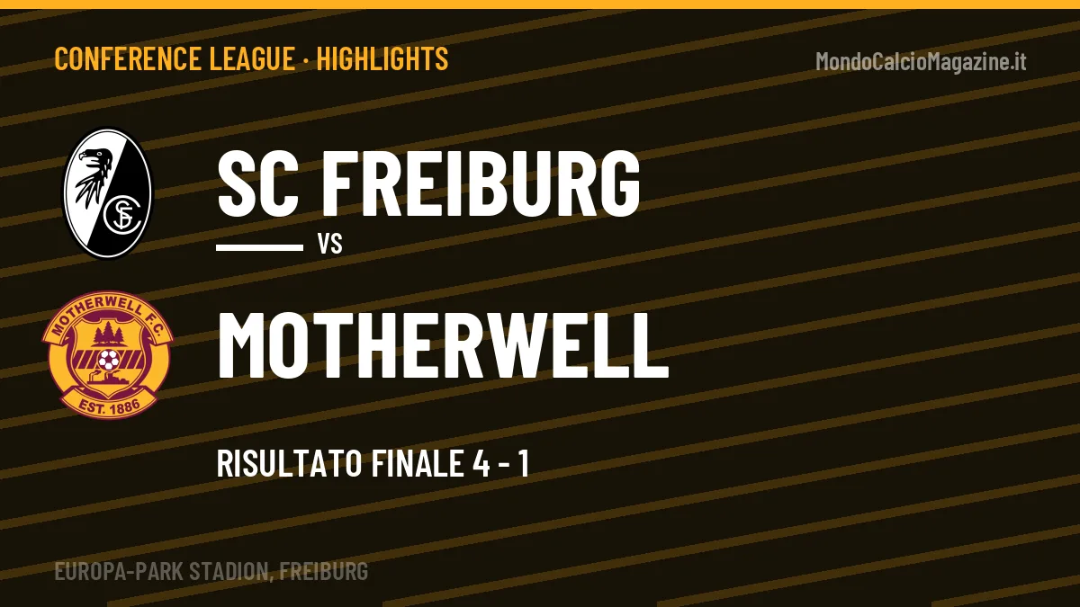 Highlights e gol SC Freiburg-Motherwell: la sintesi della giornata
