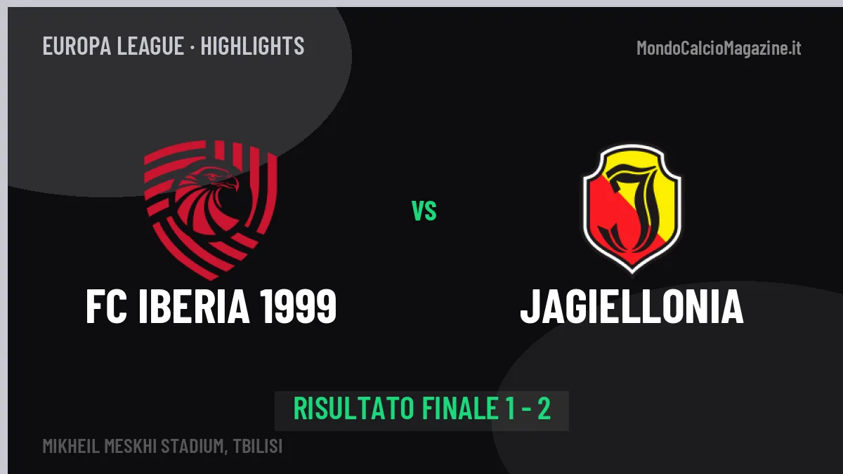 FC Iberia 1999-Jagiellonia 1-2, gli highlights: tutti i gol in video