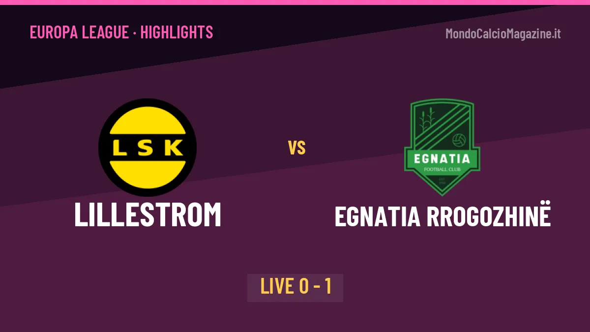 Lillestrom-Egnatia Rrogozhinë: il video degli highlights e il tabellino