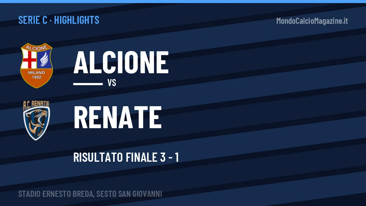 Video Alcione-Renate: highlights e gol della partita di Serie C