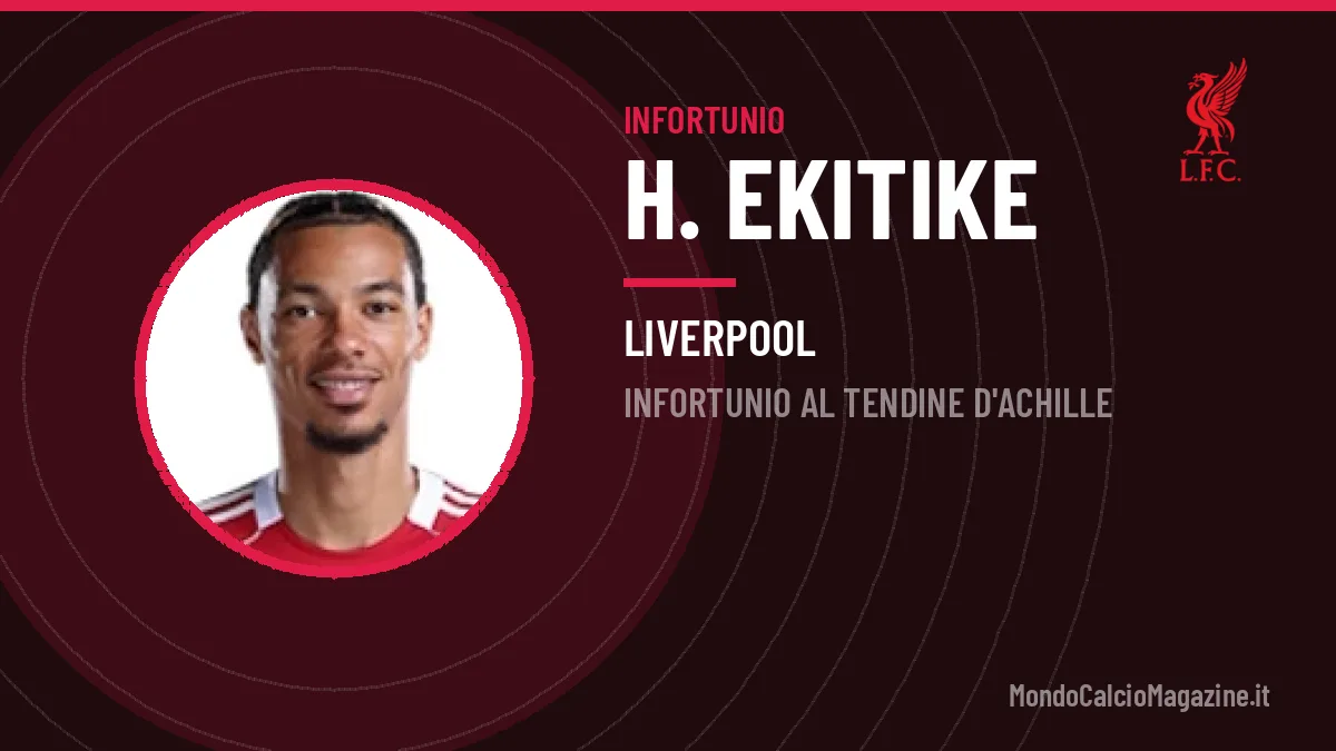 Ekitike si ferma di nuovo: il quadro dell'infortunio