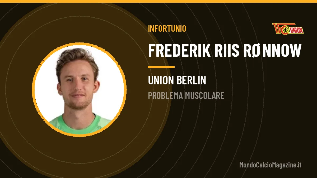 Union Berlin in emergenza: anche Rønnow fuori per infortunio