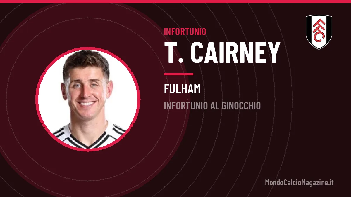 T. Cairney ko: infortunio al ginocchio, ecco quando può tornare