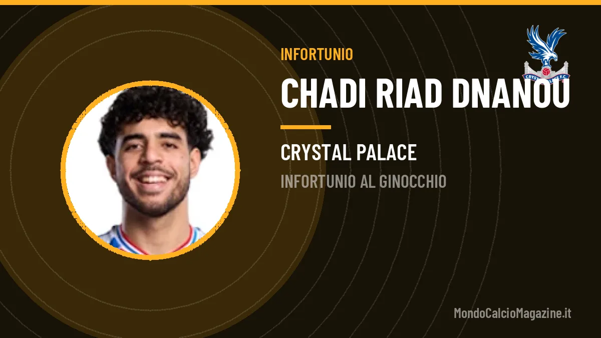 Riad out: quante partite salta e cosa cambia per il Crystal Palace