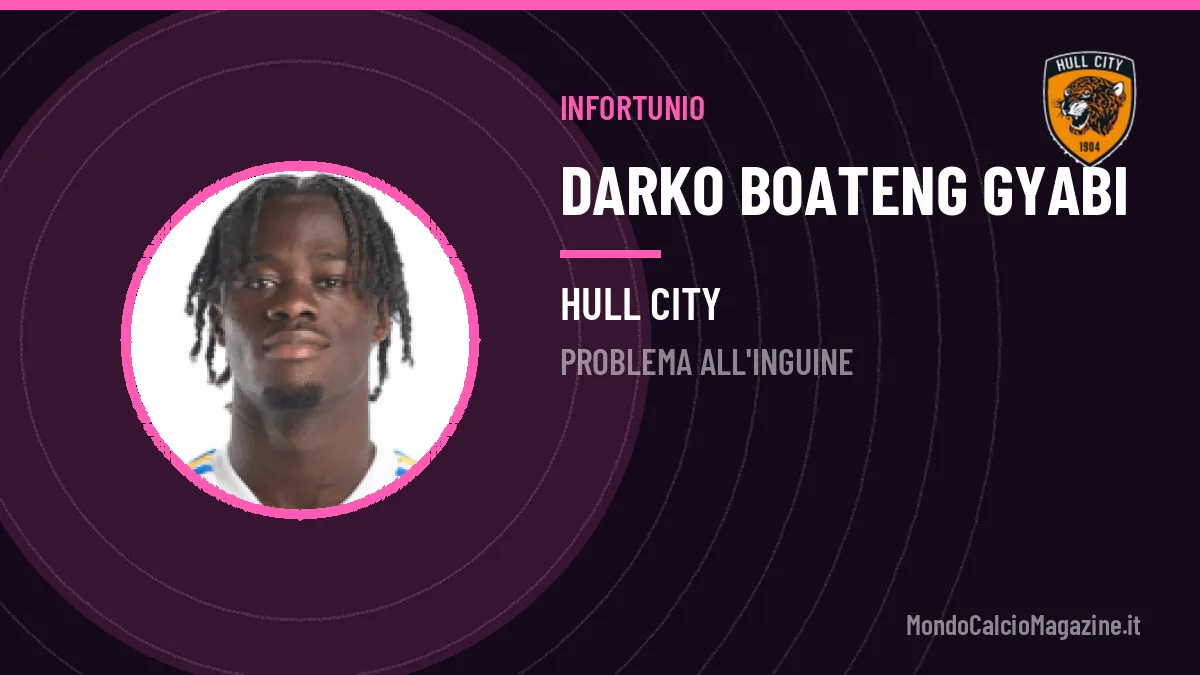 Infortunio Gyabi, il Hull City perde il suo centrocampista