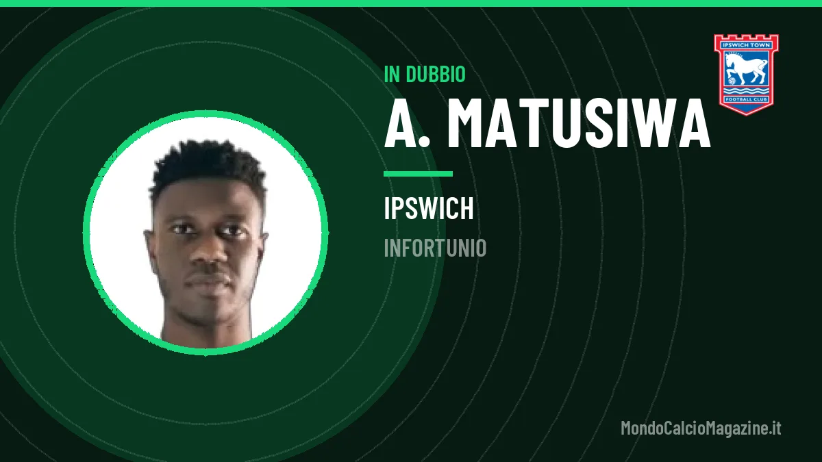 A. Matusiwa in dubbio: le ultime sulle sue condizioni