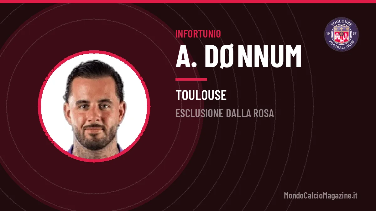 Dønnum si ferma di nuovo: il quadro dell'infortunio