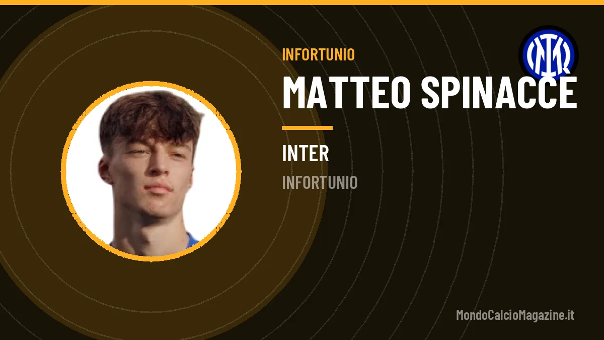 Inter senza Spinaccè: le condizioni dell'attaccante