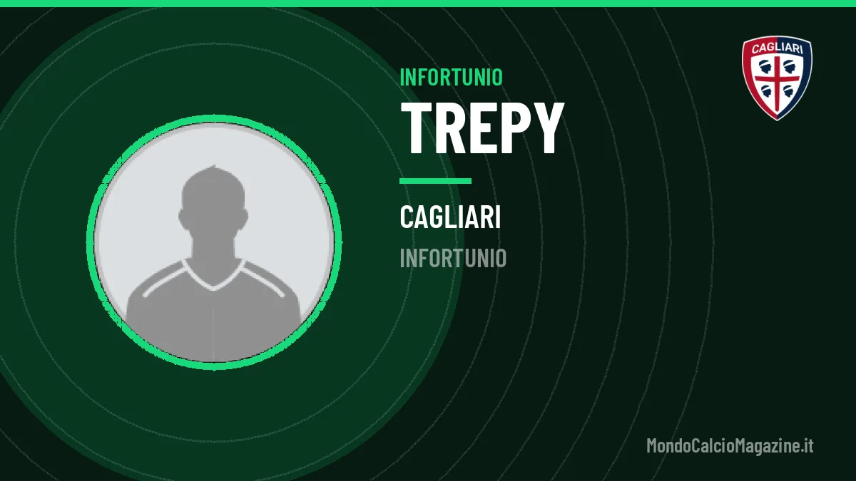 Trepy si ferma: infortunio per il centrocampista del Cagliari