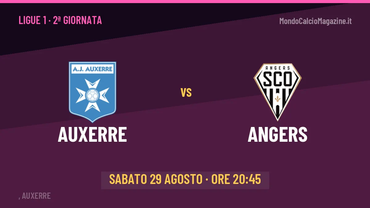 Auxerre-Angers in TV: a che ora si gioca, dove vederla e probabili formazioni
