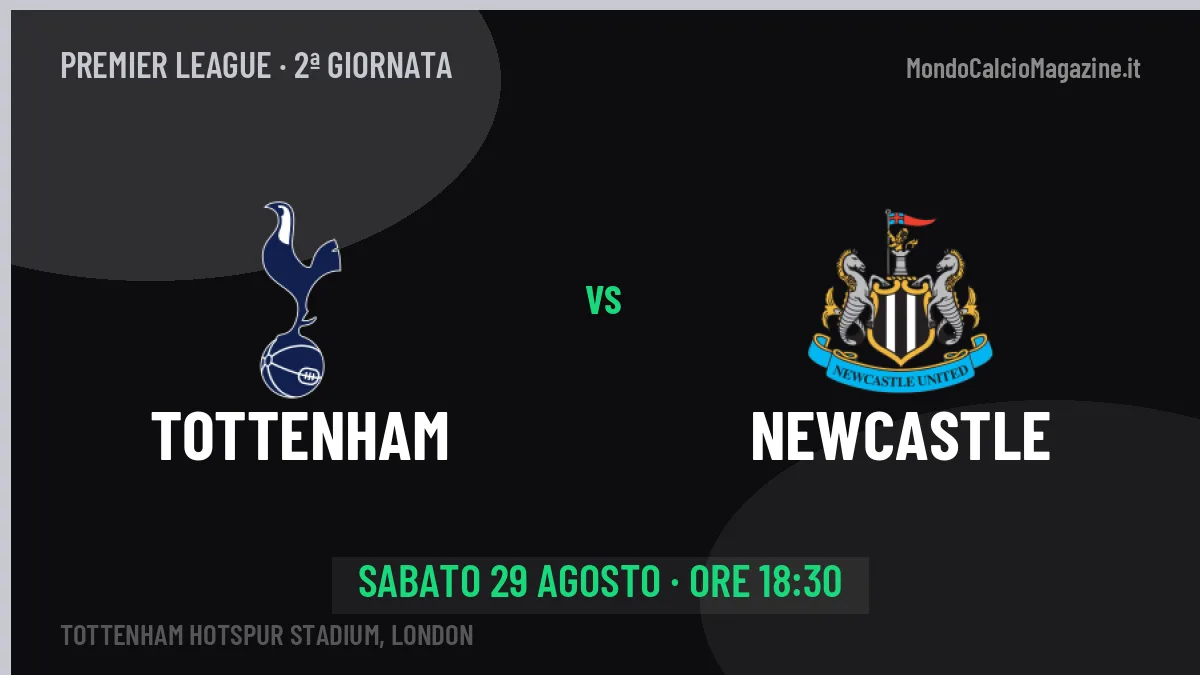 Tottenham-Newcastle in TV: a che ora si gioca, dove vederla e probabili formazioni