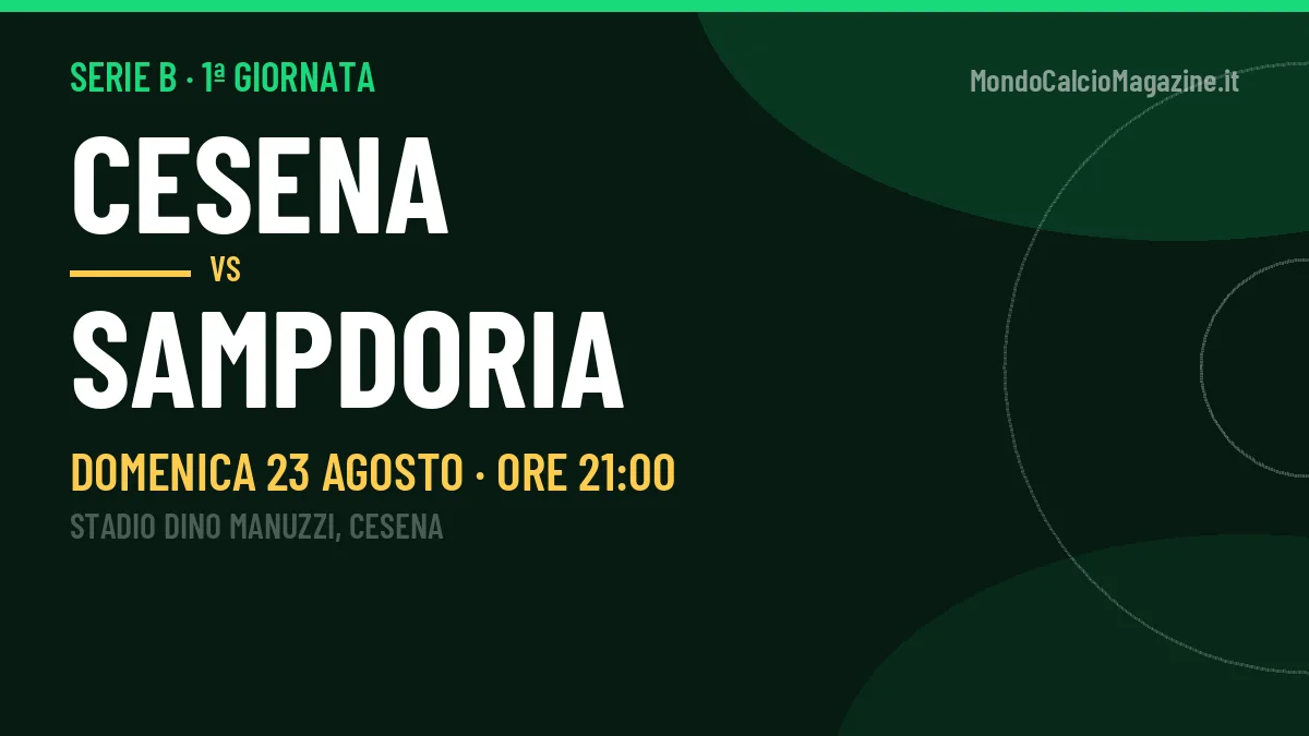 Quote Cesena Sampdoria e pronostico: cosa dicono i bookmaker e dove vederla