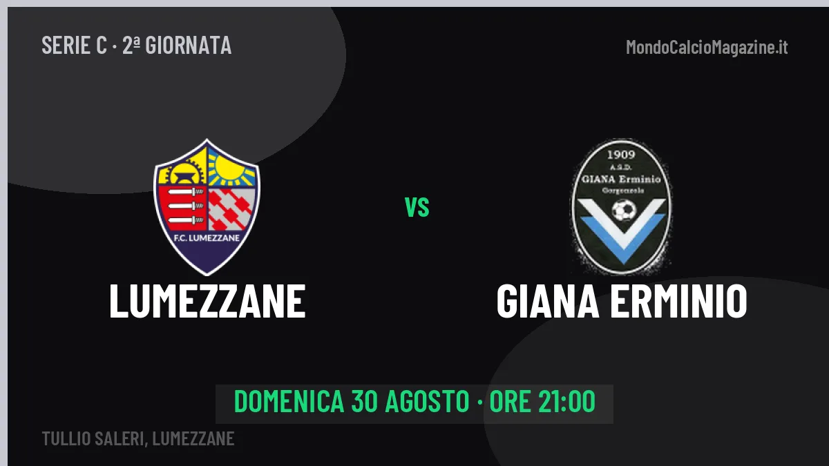 Lumezzane Giana Erminio in streaming: dove vedere la partita, orario e probabili formazioni