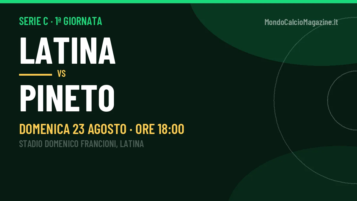 Latina-Pineto: pronostico, quote e dove vedere il match in diretta
