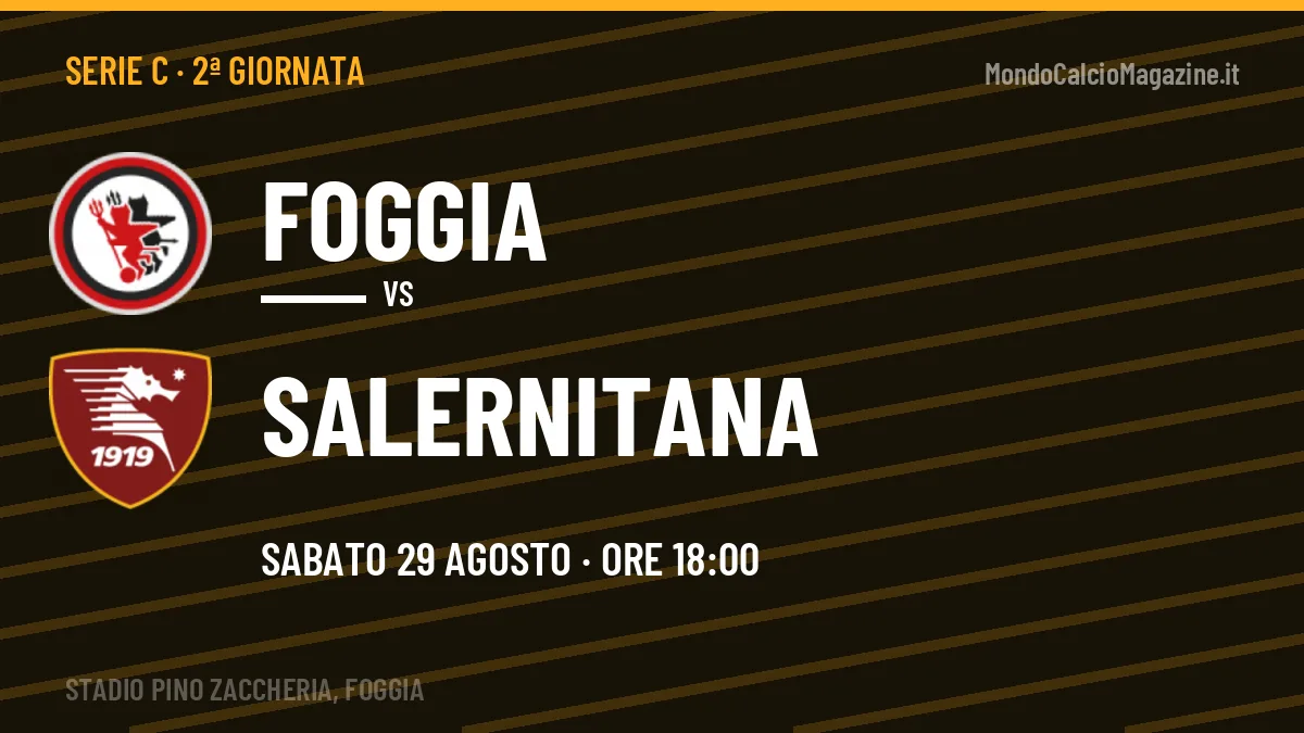 Foggia-Salernitana in TV: a che ora si gioca, dove vederla e probabili formazioni