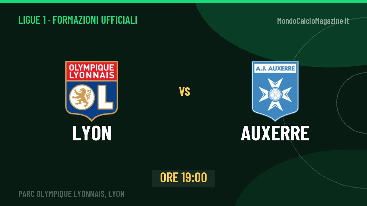 Lyon-Auxerre: probabili formazioni, formazioni ufficiali e diretta