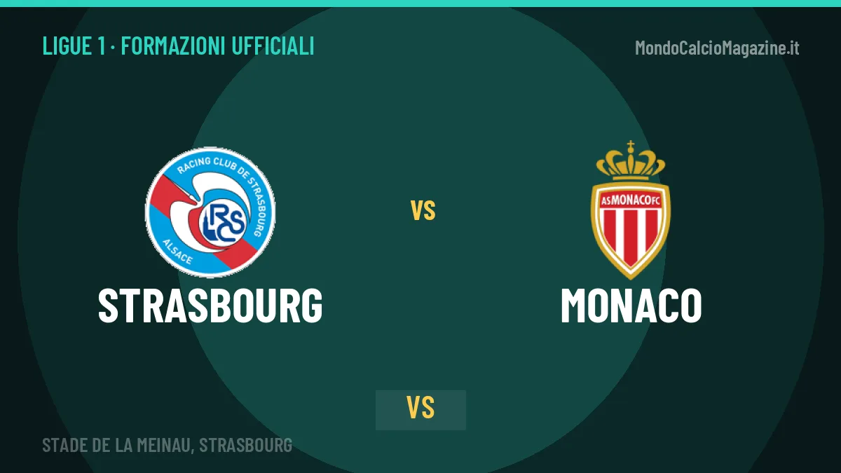 Strasbourg-Monaco, le formazioni ufficiali: Oliveira punta su Ortega