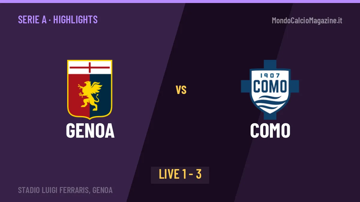 Genoa-Como: highlights, video, azioni e gol del match