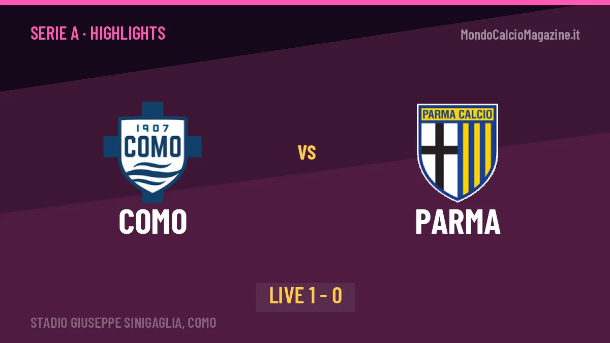 Como-Parma highlights: video, marcatori e statistiche