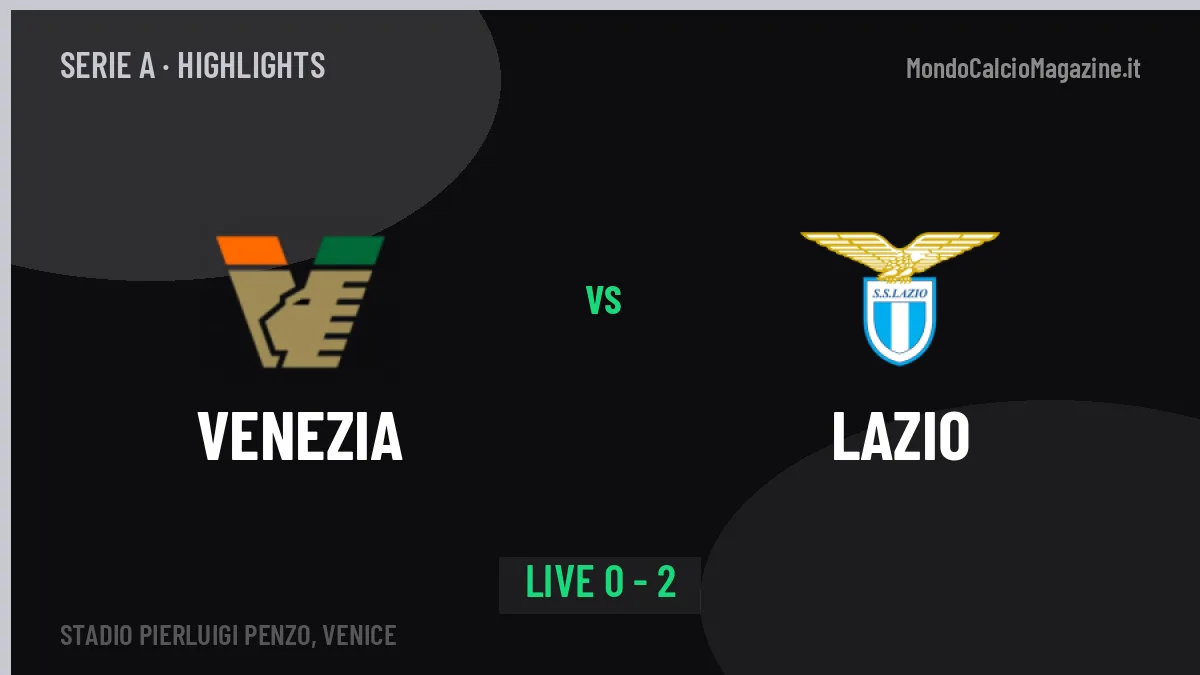 Venezia-Lazio: highlights, video, azioni e gol del match